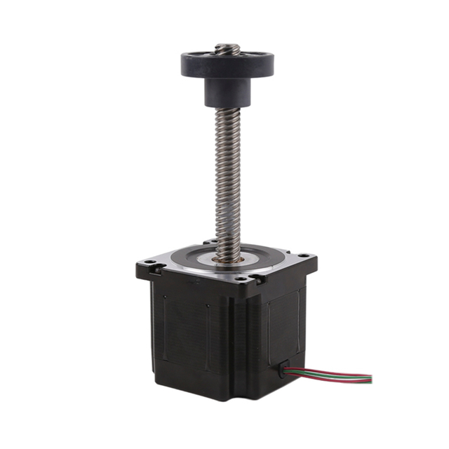 Moteur pas &agrave; pas hybride lin&eacute;aire NEMA34, 86mm, entra&icirc;nement externe, haute pouss&eacute;e